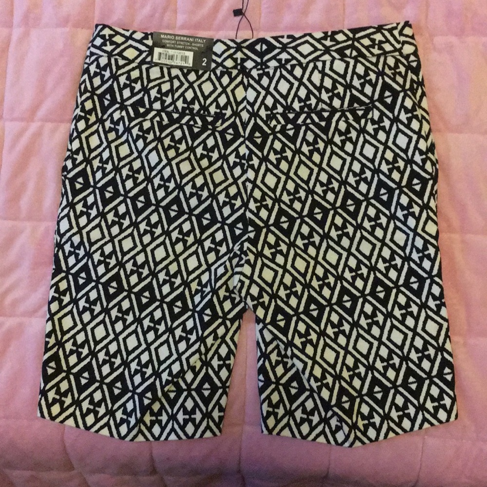 Black and white bermuda. New with tags